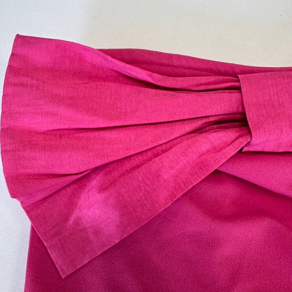 Thirty Thirty Strapless Bow Tube Top Hot Pink Size XS - Picture 2 of 6
